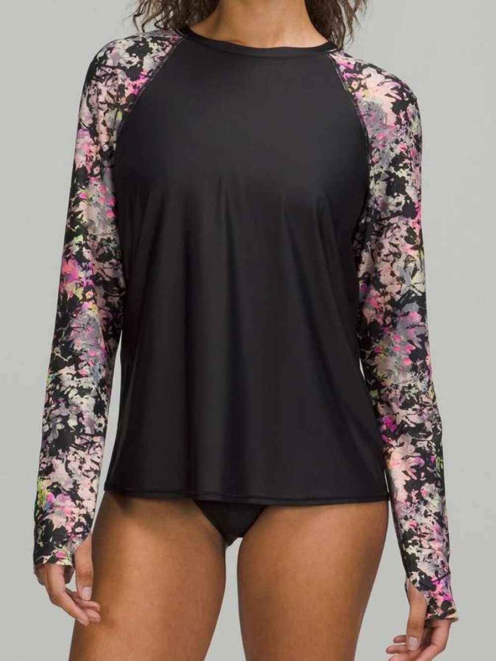 Lululemon Waterside Relaxed UV Protection Long Sleeve Blossom Pink Multi Large